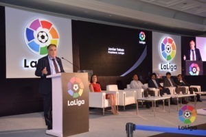 Javier Tebas, President of LaLiga during the launch of India office of LaLiga.