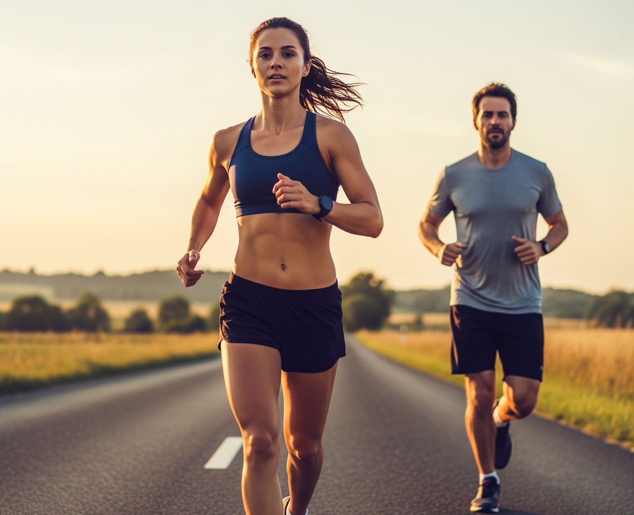 woman running smiling couch to 10k training plan